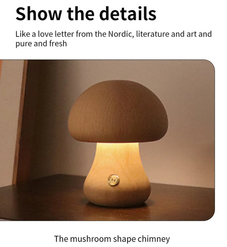 Table Lamp - INS LED Night Light Touch Switch Mushroom Lamp SW-36210457 - SWEET-LIGHTS