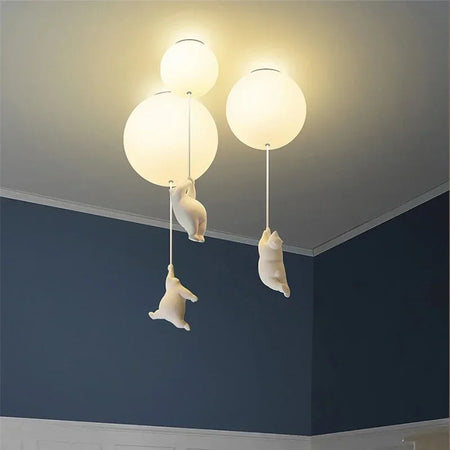 Children Lighting - Designer Polar Bear Pendant Chandelier LED Lamp SW-36210123 - SWEET-LIGHTS