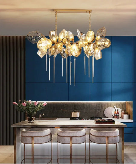 Chandelier - Modern Luxury LED Stainless Steel Crystal Pendant Light Free Bulb SW-36210789 - SWEET-LIGHTS