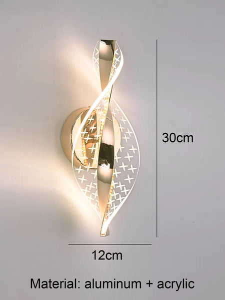 Wall Light - LED Modern 1PC Gold/Black Acrylic Lamp SW-36210345 - SWEET-LIGHTS