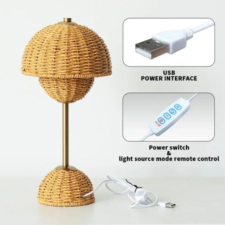 Table Lamp - American Style Desk Lamp for Bedroom LED Light SW-36210347 - SWEET-LIGHTS