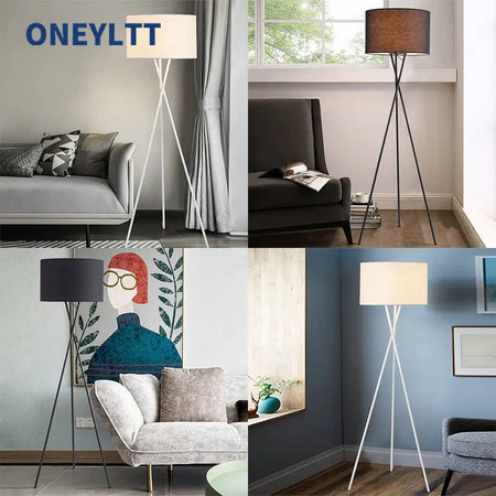 Floor Lamp - Scandinavian Fabric Led Tripod Design Light SW-36210347 - SWEET-LIGHTS