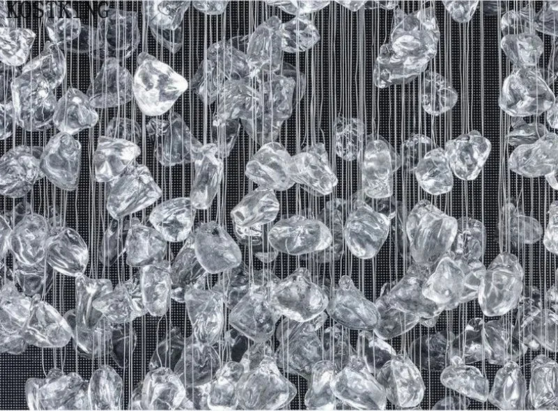 Pendant Light - Black Art Crystal Chandelier LED Luxury Staircase Home Light Fixtures SW-36214567 - SWEET-LIGHTS