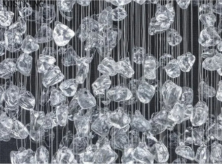 Pendant Light - Black Art Crystal Chandelier LED Luxury Staircase Home Light Fixtures SW-36214567 - SWEET-LIGHTS