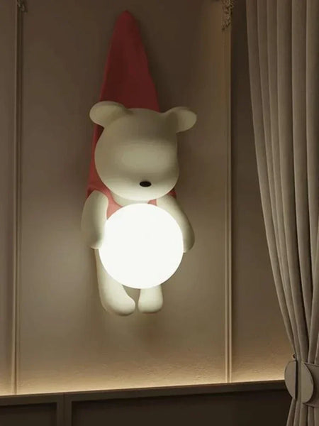 Children Lighting - SANDYHA Modern Resin Wall Lamp Cute Bear Design SW-36210578 - SWEET-LIGHTS