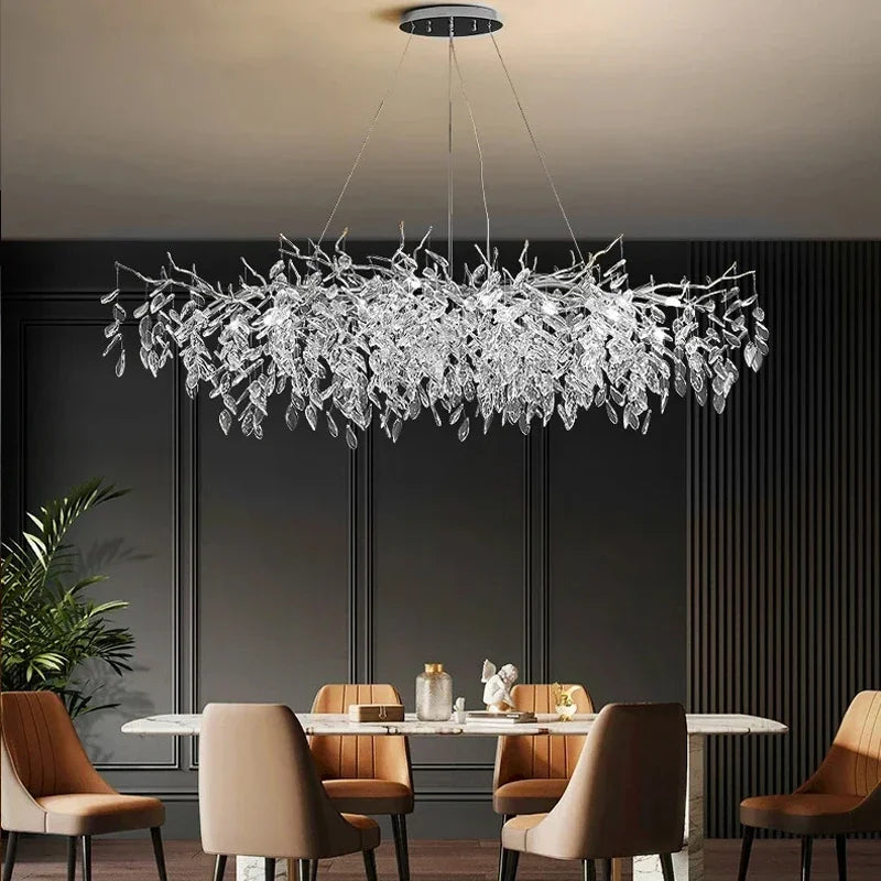 Pendant Light - Modern Luxury Crystal Branches Chandelier LED Fixture SW-36210457 - SWEET-LIGHTS