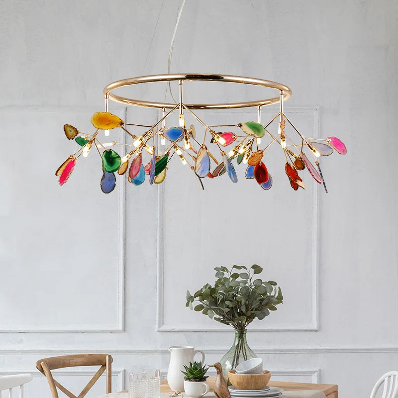 Pendant Light - Firefly Chandelier Agate Postmodern Luxury SW-36210478 - SWEET-LIGHTS