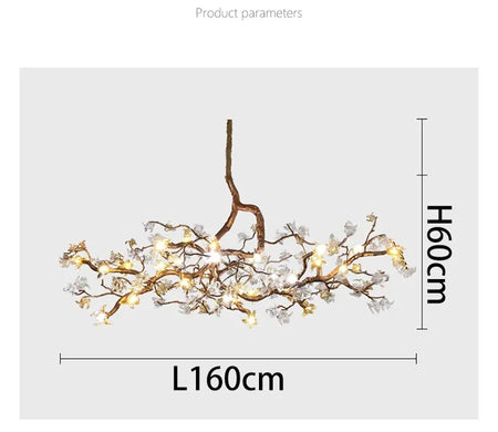 Chandelier - Style Vintage Copper Flower LED Light SW-36210458 - SWEET-LIGHTS