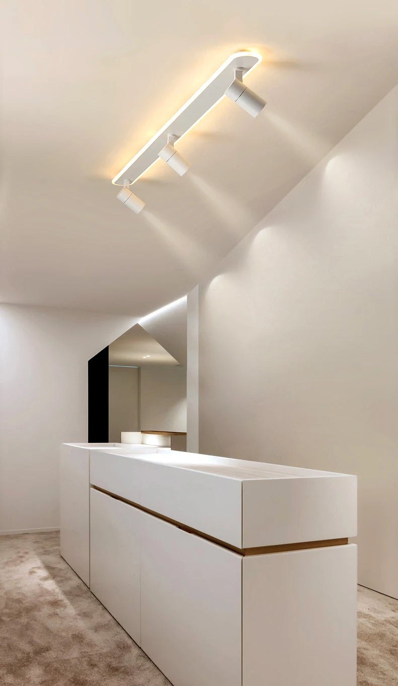 Spotlight - Nordic Bedroom Spotlight Ceiling Lights Smart LED Lamps For Living Room Indoor Lighting White Black Home Decor SW-36210001 - SWEET-LIGHTS