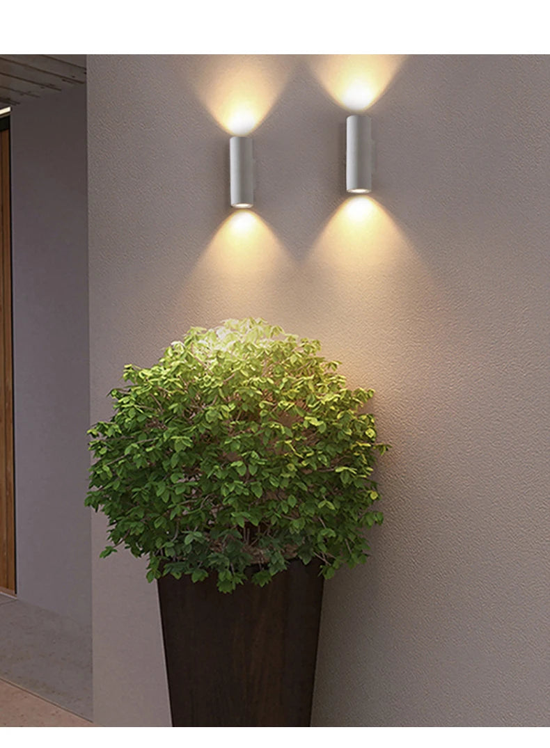 Outdoor Light - Industrial Concrete Wall Light Outdoor Waterproof Villa Garden Double Head Sconce Spotlight LED SW-36210345 - SWEET-LIGHTS