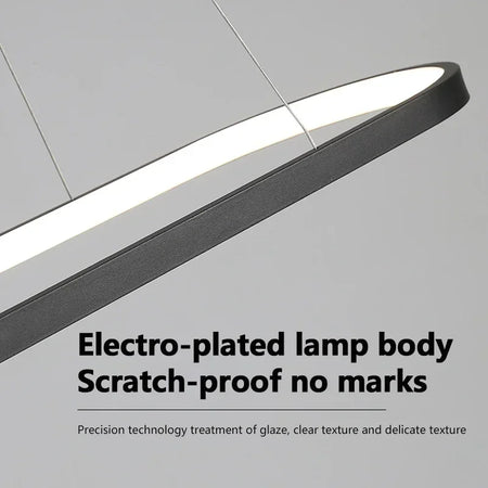 Pendant Light - Modern LED 70/90cm Elliptical Lamp SW-36210789 - SWEET-LIGHTS