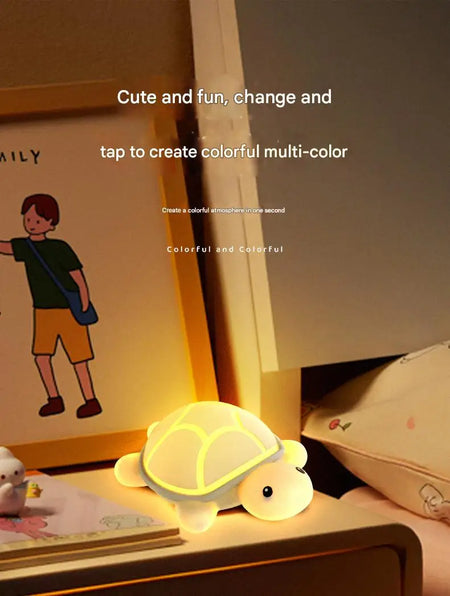 Children Lighting - Led Turtle Night Light Cute Silicone Lamp Touch Nightlight Children Sleep Light Room Decor Gift SW-36210458 - SWEET-LIGHTS