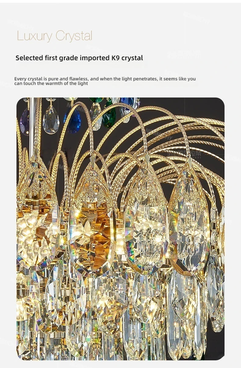 Chandelier - Home Decoration Crystal Chandelier Luxury Villa Lighting SW-36210458 - SWEET-LIGHTS