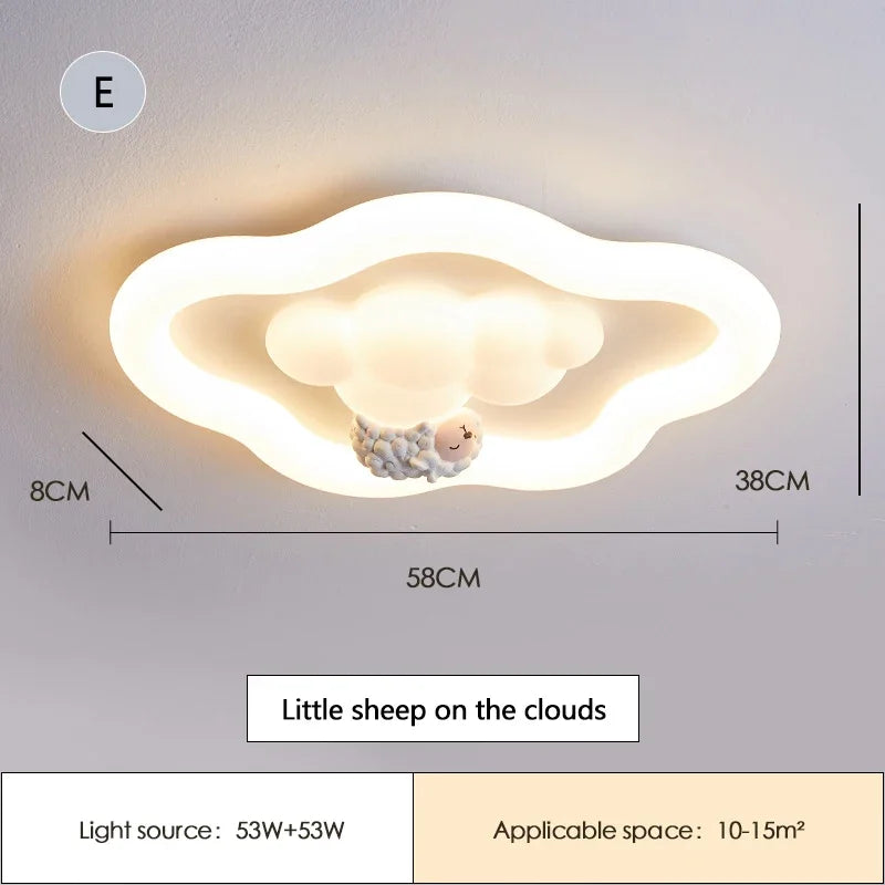 Children Lighting - Modern Cream Cloud LED Ceiling Lamp for Boys and Girls SW-36210345 - SWEET-LIGHTS
