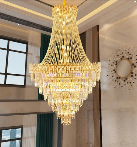 Chandelier - Nordic Modern Crystal Ceiling Light for Villa SW-36210345 - SWEET-LIGHTS