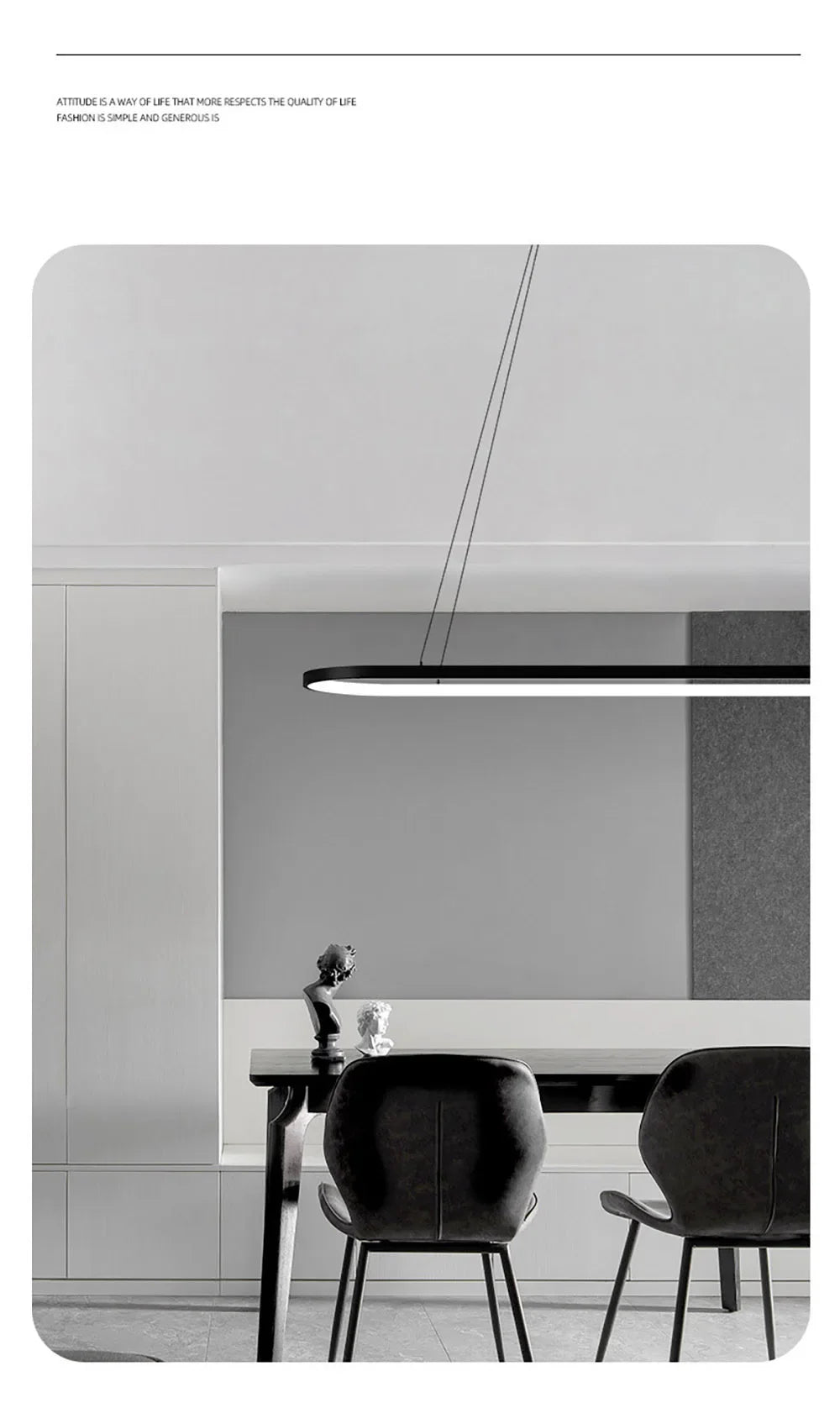 Pendant Light - Modern LED 70/90cm Elliptical Lamp SW-36210789 - SWEET-LIGHTS