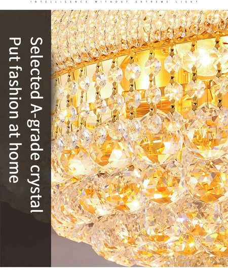 Chandelier - Luxury Living Room Crystal Staircase Chrome Lighting SW-36210789 - SWEET-LIGHTS