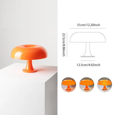 Table Lamp - Mushroom Touch Sensor Dimming LED Night Light Orange SW-36210345 - SWEET-LIGHTS