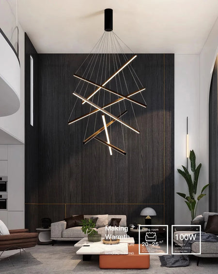 Pendant Light - Modern Stair Chandelier Nordic Luxury LED Ceiling Lamp for Living Room Indoor Light SW-36210567 - SWEET-LIGHTS