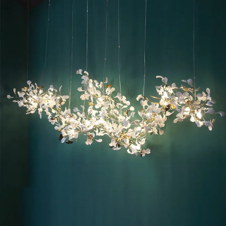 Chandelier - Nordic Ginkgo Leaf Hanging Light for Modern Spaces SW-36210789 - SWEET-LIGHTS