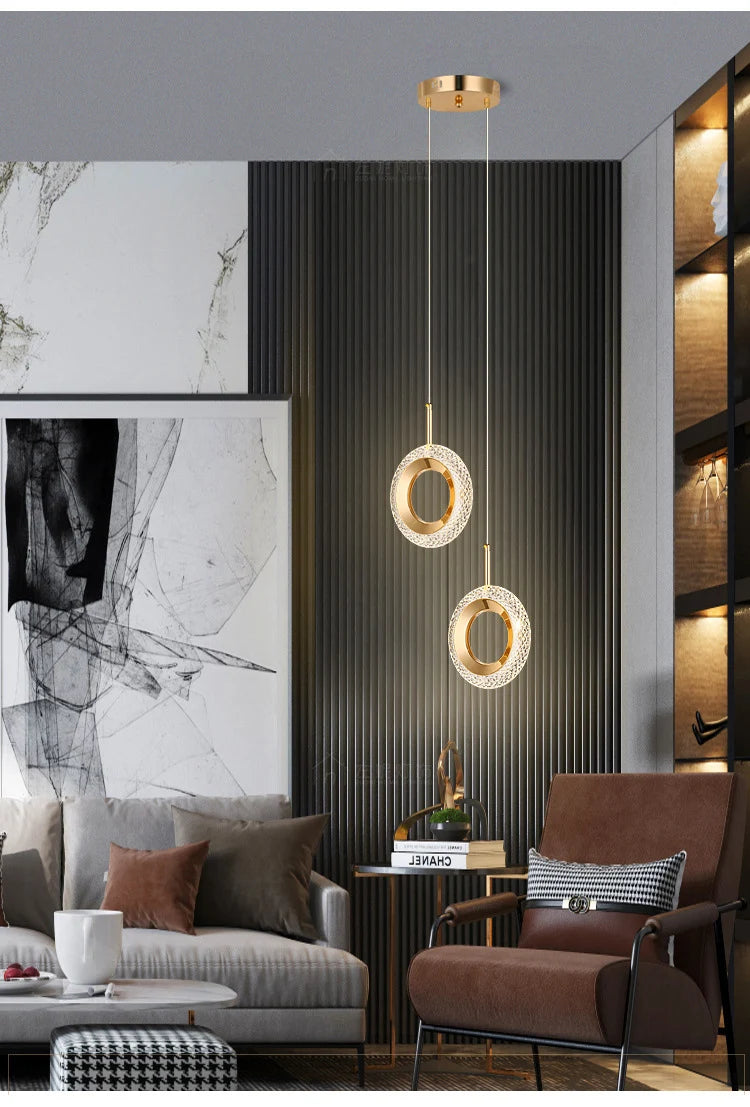Pendant Light - Nordic Ring LED Indoor Hanging Lamp Room Decor SW-36210234 - SWEET-LIGHTS