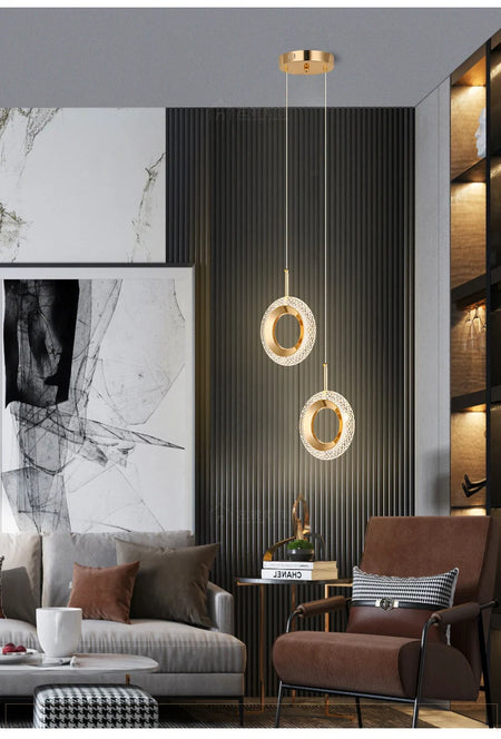 Pendant Light - Nordic Ring LED Indoor Hanging Lamp Room Decor SW-36210234 - SWEET-LIGHTS