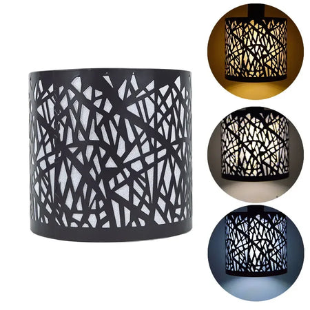Lampshade - 150mm Modern Cylinder Metal Lampshade with Cutout Design SW-36210457 - SWEET-LIGHTS