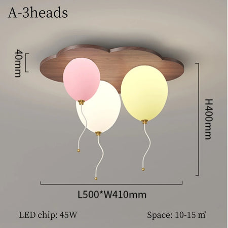 Children Lighting - Modern Balloon LED Ceiling Light for Kids Room SW-36210578 - SWEET-LIGHTS