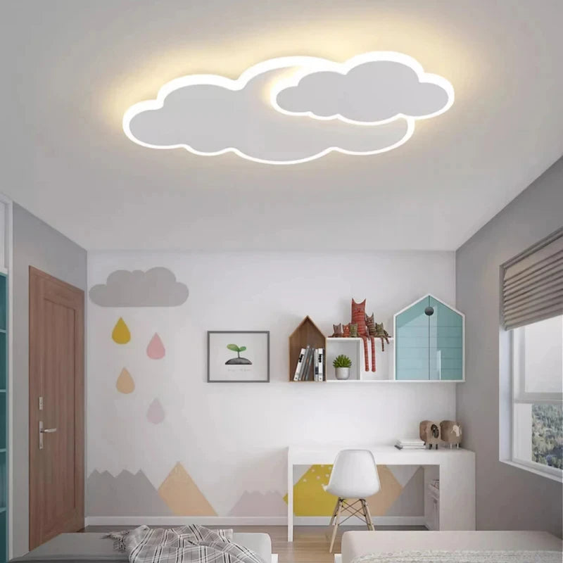 Children Lighting - Creative Cloud Children's Room LED Ceiling Light Modern Bedroom Study Lamp Nordic Designer Fixture SW-36210458 - SWEET-LIGHTS