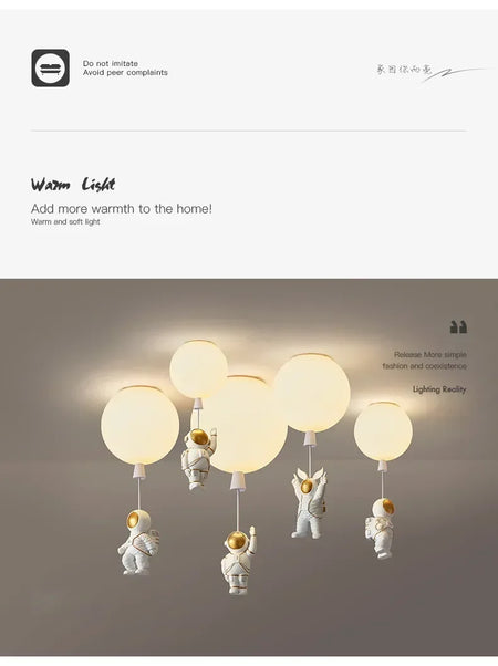 Children Lighting - Modern LED Astronaut Balloon Pendant Lamp SW-36210458 - SWEET-LIGHTS