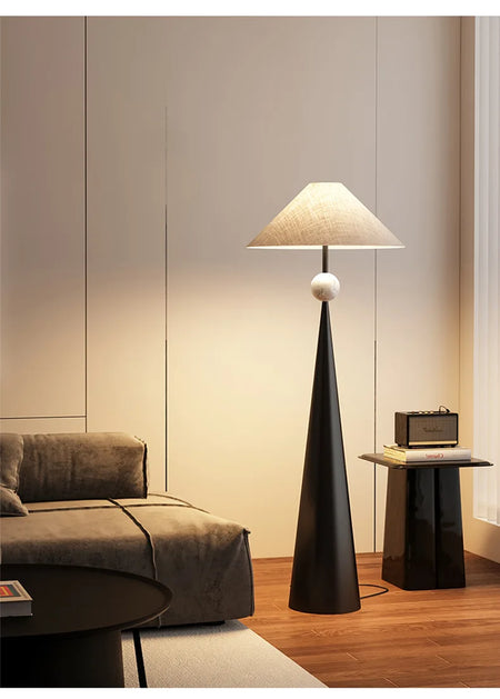Floor Lamp - Japanese Designer Wabi-sabi Minimalist Cloth Cover Art Stand Lights Living Room Bedroom SW-36210789 - SWEET-LIGHTS