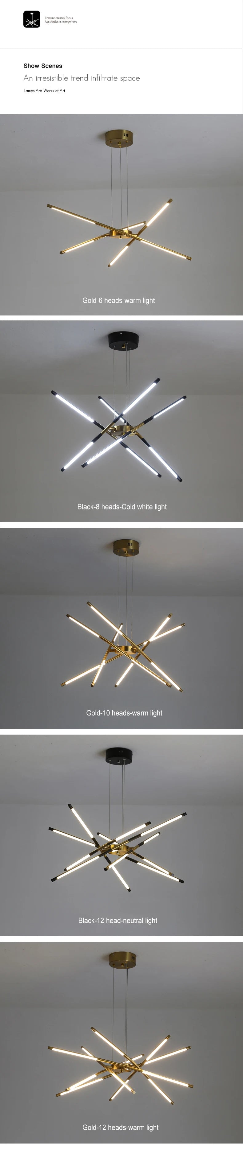 Pendant Light - Nordic Geometry Restaurant Chandelier LED Remote SW-36210789 - SWEET-LIGHTS