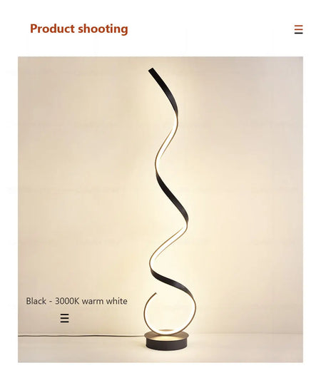 Floor Lamp - Modern LED Strip Minimalist Black White Light SW-36210457 - SWEET-LIGHTS