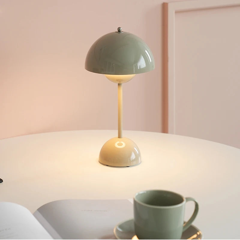 Table Lamp - Touch Control Infinitely Dimmable Mushroom Desk Lamp for Bedroom Living Room Study Cafe Restaurant SW-36210438 - SWEET-LIGHTS