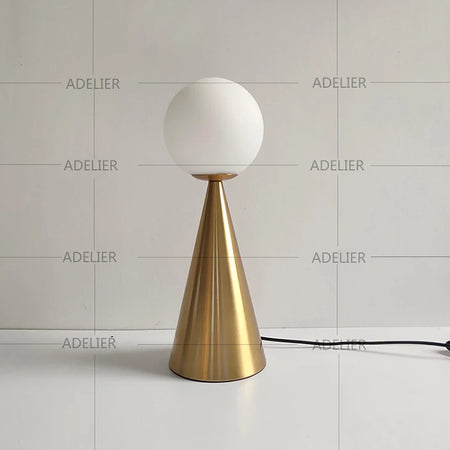 Table Lamp - Postmodern Bedside Art Cone Golden Glass SW-36210345 - SWEET-LIGHTS