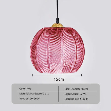 Pendant Light - Nordic Glass Green Leaf Pattern Fixture SW-36210789 - SWEET-LIGHTS