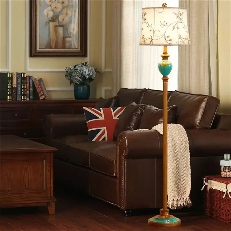 Floor Lamp - TEMAR American Retro Luxurious Standing Light SW-36210457 - SWEET-LIGHTS