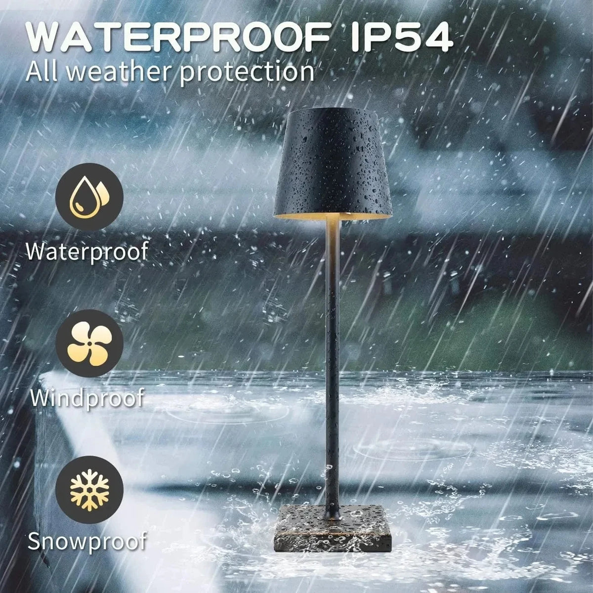 Table Lamp - 5200mAh USB Aluminum Alloy LED Rechargeable for Bar Living Room Reading Wireless SW-36210567 - SWEET-LIGHTS