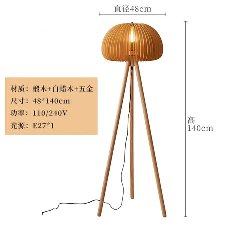 Floor Lamp - Original Wood Retro Creative Nordic Design SW-36210345 - SWEET-LIGHTS