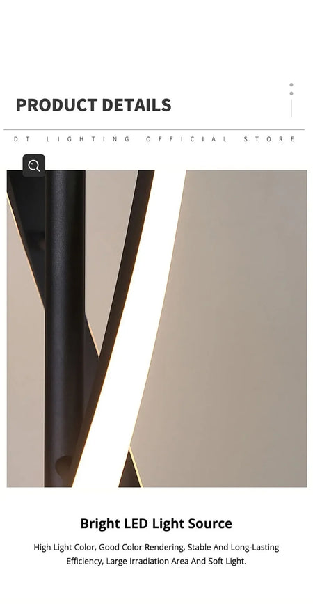 Floor Lamp - Minimalist Geometric Line LED Designer Light SW-36210789 - SWEET-LIGHTS