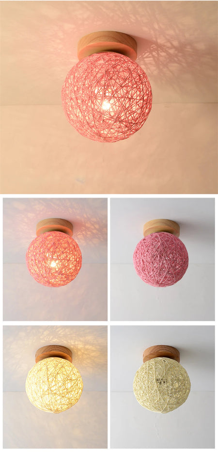 Ceiling Light - Modern Glass Lamp with Wooden Frame for Living Room Dining Kitchen SW-36210457 - SWEET-LIGHTS