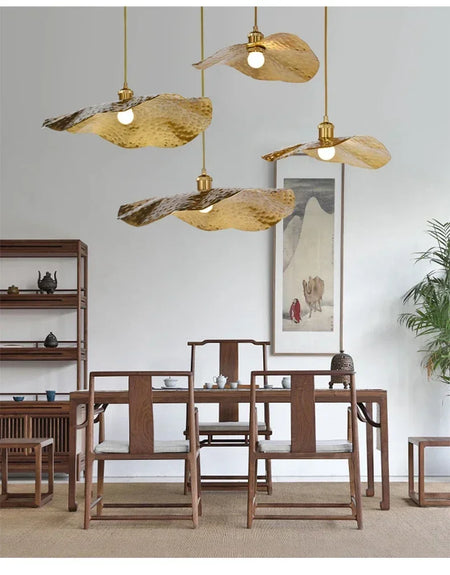Pendant Light - New Chinese Lotus Leaf Chandelier for Kitchen Bar SW-36210458 - SWEET-LIGHTS