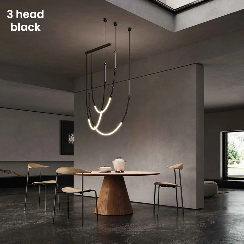 Pendant Light - Nordic Modern Art Line LED Hanging Lamp for Dining Room and Living Room SW-36210567 - SWEET-LIGHTS
