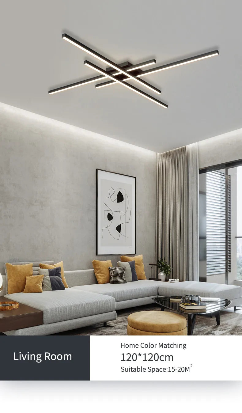 Ceiling Light - Black Chandelier LED Nordic Minimalist Lamp SW-36210457 - SWEET-LIGHTS