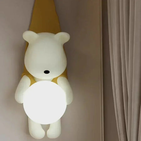 Children Lighting - SANDYHA Modern Resin Wall Lamp Cute Bear Design SW-36210578 - SWEET-LIGHTS