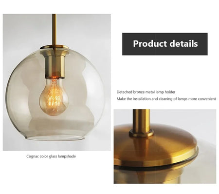 Pendant Light - Nordic LED Glass Chandelier Multi Head for Dining Room Living Room Bedroom Cafe SW-36210578 - SWEET-LIGHTS