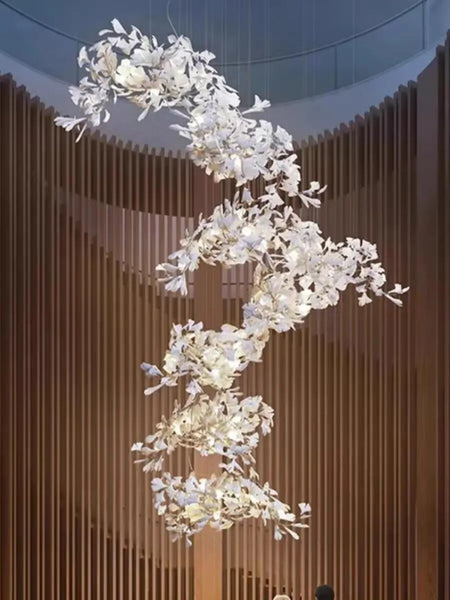 Chandelier - Nordic Ginkgo Leaf Hanging Light for Modern Spaces SW-36210789 - SWEET-LIGHTS