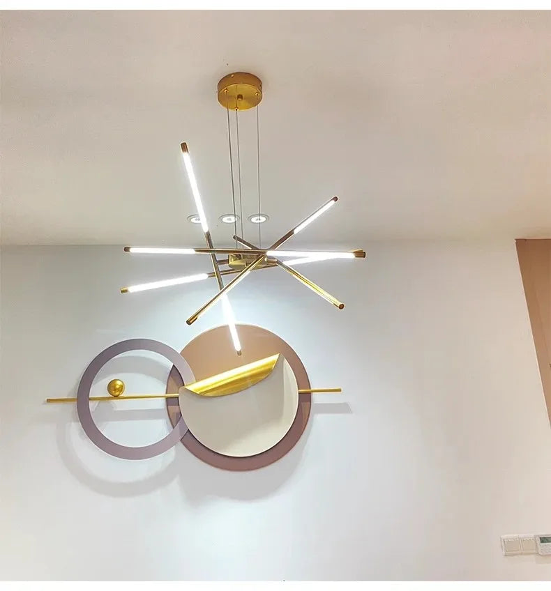 Pendant Light - Nordic Geometry Restaurant Chandelier LED Remote SW-36210789 - SWEET-LIGHTS