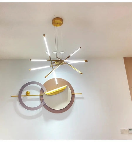 Pendant Light - Nordic Geometry Restaurant Chandelier LED Remote SW-36210789 - SWEET-LIGHTS
