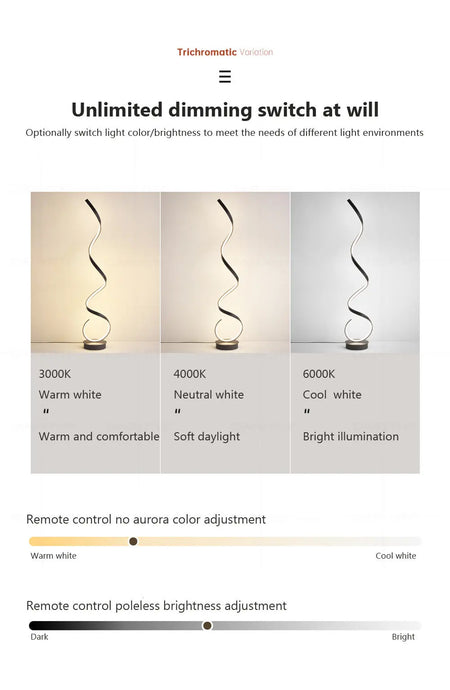 Floor Lamp - Modern LED Strip Minimalist Black White Light SW-36210457 - SWEET-LIGHTS